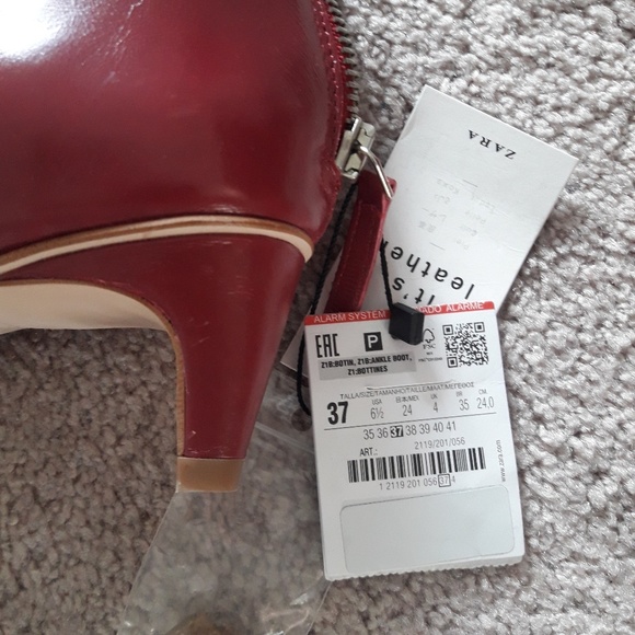 Zara Leather ankle open toe boots - Picture 2 of 4